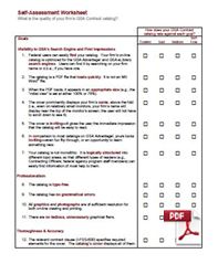 Self-Assessment Worksheet for GSA Contract Catalogs; by Lincoln Strategies, LLC.